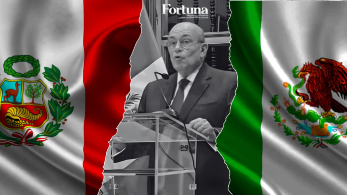 A través de un acto oficial, el Gobierno de Perú anuncia la ruptura diplomática con México tras enterarse que Betssy Chávez está escondida en la embajada mexicana en Lima...