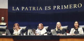 Sesión vespertina de la Cámara de Senadores