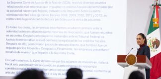 La presidenta Claudia Sheinbaum aseguró este viernes que la resolución de la Suprema Corte de Justicia de la Nación (SCJN) respecto a los recursos promovidos por empresas del Grupo Salinas confirma que el proceso ha sido estrictamente legal y que “se derrumba la idea de que existe un autoritarismo o una consigna” contra el conglomerado empresarial.