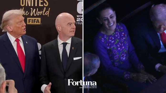 Trump elogia a Sheinbaum previo al sorteo del Mundial 2026; ambos acaparan miradas en el palco
