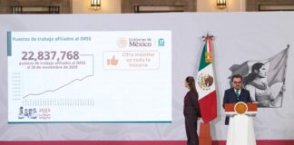 conferencia realizada en Palacio Nacional