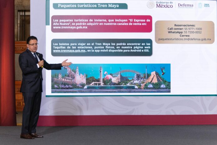 Tren Maya alcanza 1.2 millones de pasajeros y anuncia paquetes turísticos y tren de larga distancia