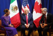 Tras su encuentro con el presidente de Estados Unidos, Donald Trump, y el primer ministro de Canadá, Mark Carney, la presidenta de México, Claudia Sheinbaum, informó que la reunión, realizada en Washington, D. C., en el marco del sorteo del Mundial 2026, fue “muy positiva” y se extendió por casi una hora.