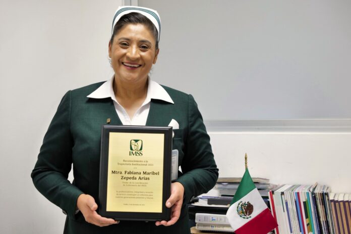 IMSS-20260105-FABIANA-MARIBEL-ZEPEDA Mtra. Fabiana Maribel Zepeda Arias, titular de la Coordinación de Enfermería del Instituto Mexicano del Seguro Social