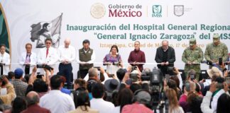 inauguración del nuevo Hospital General Regional (HGR) No. 25 “Zaragoza” en la Ciudad de México