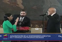 Delcy Rodríguez jura como presidenta encargada en medio de la crisis venezolana