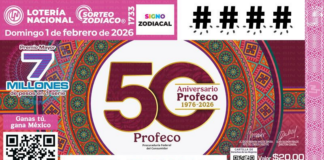 Lotería Nacional conmemora 50 años de la Profeco