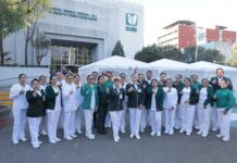 IMSS aplica 670,442 dosis en Jornada Intensiva contra el sarampión Se contó con la participación de mil 704 brigadas, más de 11 mil integrantes del personal institucional y voluntariado, y apoyo de más de tres mil unidades médicas y centros de vacunación.