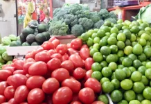 precio de jitomate, limón y pollo