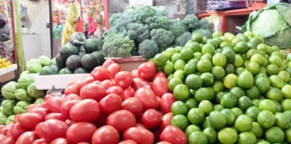 precio de jitomate, limón y pollo