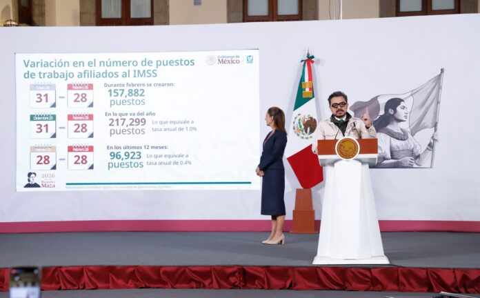 IMSS-20260302-AFILIADOS Información presentada durante una conferencia de prensa encabezada por la Presidenta de México en Palacio Nacional