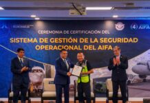 AFAC certifica al AIFA en gestión de seguridad operacional