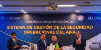 AFAC certifica al AIFA en gestión de seguridad operacional