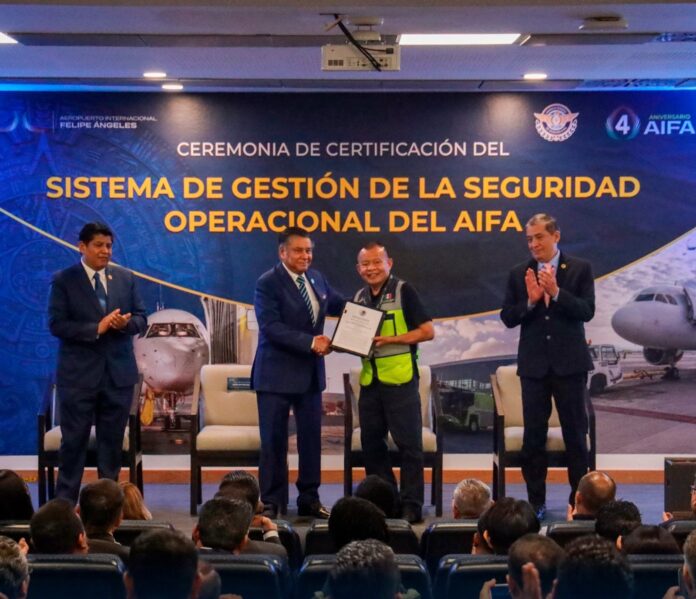 AFAC certifica al AIFA en gestión de seguridad operacional