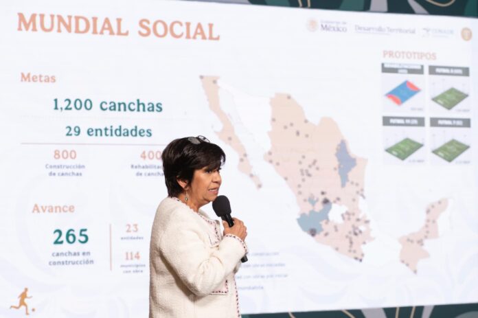Gobierno federal impulsa construcción de más de 4 mil canchas rumbo al Mundial 2026