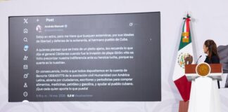 La presidenta de México, Claudia Sheinbaum, informó que también realizará una aportación económica a la colecta impulsada por ciudadanos para enviar ayuda humanitaria a Cuba, iniciativa que recientemente fue respaldada por el expresidente Andrés Manuel López Obrador.