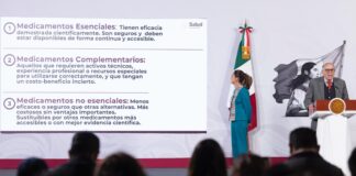 Gobierno reporta abasto de medicamentos superior a 97% y reestructura catálogo nacional