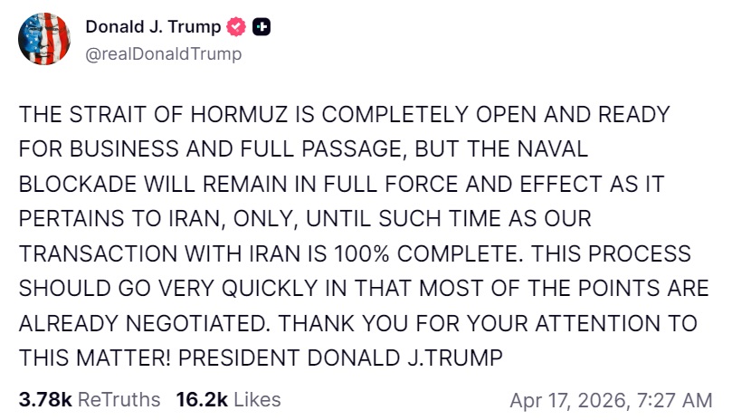 Social Trurh, Donald Trump