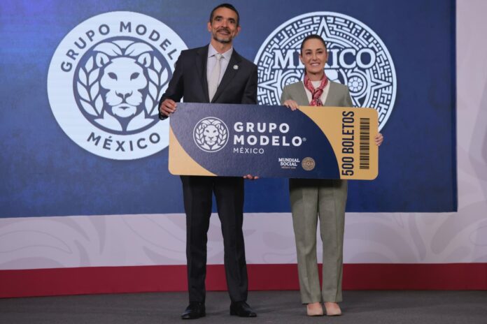 Grupo Modelo se suma al “Mundial Social” con 35 mil licencias de transmisión y boletos para la Copa Mundial 2026