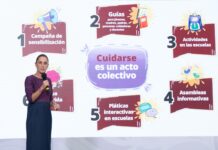 La presidenta de México, Claudia Sheinbaum, presentó la Estrategia Nacional de Atención a la Salud Mental para las y los Jóvenes “El ABC de las emociones”, un plan integral que busca atender el bienestar emocional desde las escuelas, las familias y las comunidades, bajo la premisa de que el cuidado colectivo es clave.