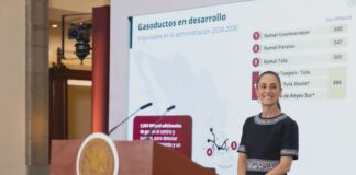 Sheinbaum anuncia inversión de más de 140 mil mdp en 12 nuevos gasoductos